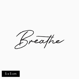 Temporary Breathe Tattoo