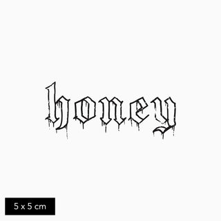 Temporary Honey Tattoo