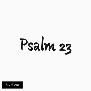 Temporary Psalm tattoo by gotink.xyz