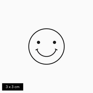 Temporary Smiley tattoo by gotink.xyz