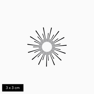 Temporary Sun tattoo by gotink.xyz