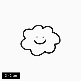 Temporary Happy Cloud Tattoo