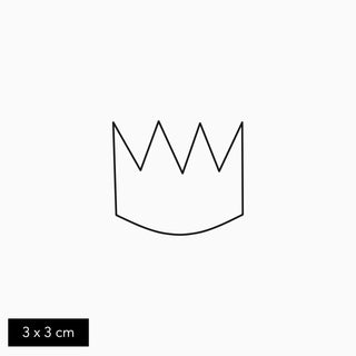 Temporary Crown Tattoo