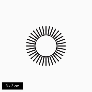 Temporary Sun tattoo by gotink.xyz